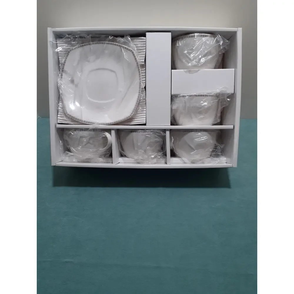Givenchy Cups and Saucers Yamaka Japan Set of Five New in Box